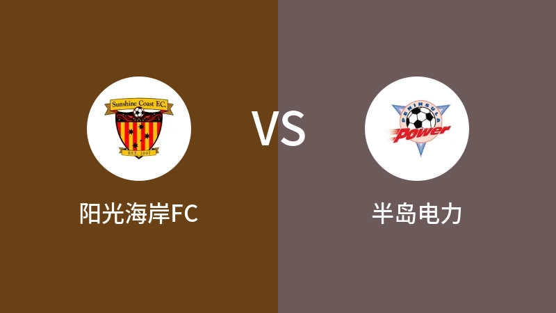 阳光海岸FCvs半岛电力直播