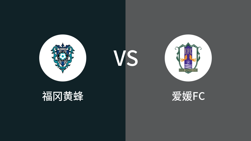 福冈黄蜂VS爱媛FC比分预测 2024/07/10