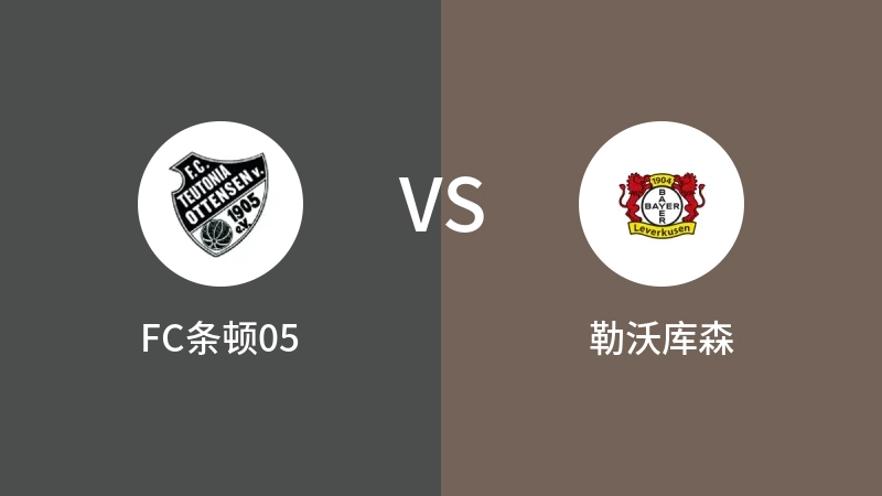 FC条顿05VS勒沃库森全场录像回放 2023/08/12