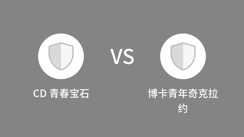 CD 青春宝石VS博卡青年奇克拉约比分预测 2023/08/31