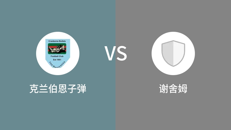 克兰伯恩子弹VS谢舍姆比分预测 2023/04/30